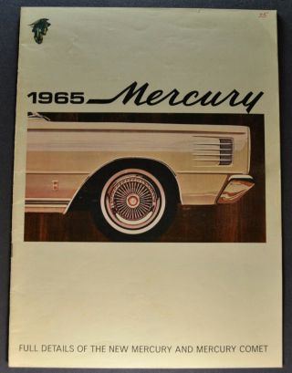 1965 Mercury Brochure Park Lane Montclair Monterey Comet Cyclone Orig