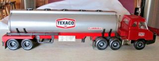 Vintage Texaco Tanker Truck Dealer Promo Republic Tool Mfg.  Co.  Pressed Steel