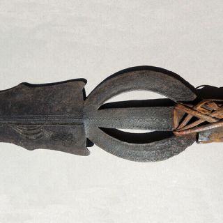 A Forged Iron Decorated African Knife Poto Congo 25