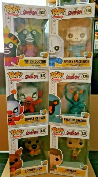 Funko Pop Animation - Scooby Doo 50 Years - Complete Set - Scooby/shaggy/monsters