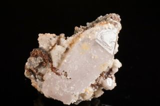 UNIQUE Native Silver with Quartz Crystal & Dolomite GUANAJUATO,  MEXICO 3