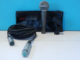 Vintage 1980s Shure Sm58 Microphone And Accessories Usa Electro Voice Astatic