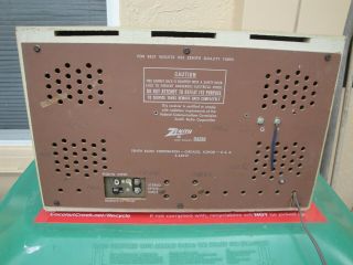 Vintage Zenith S - 46917 AM FM Tube High Fidelity Radio Model C835R 2