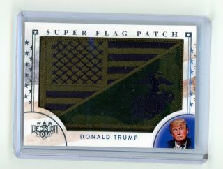 2019 Benchwarmer 25 Years 2016 Decision Donald Trump Flag Patch Marines