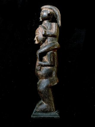 Unknown Ancestor Figure Dem.  Rep.  Congo (tribe Unknown) On Stand