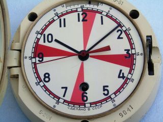 Vintage Russian Cccp Ships Boat Marine Mechanical Submarine Winding Clock Watch