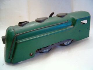 Vintage Marx Train Green Commodore Vanderbilt 0 - 4 - 0 Wind - Up Nyc O/o27 Clockwork