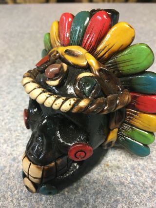 Aztec Death Whistle/silbato De La Muerte Decorated