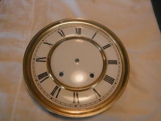 German Porcelain Regulator Clock Dial Face Replacement 7 7/8” Diameter