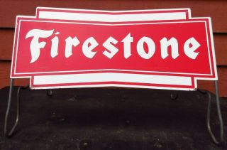 Firestone Tire Stand & Signs Vintage