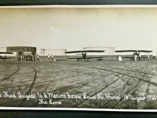 1928 USA MARINE CORPS 3RD BRIGADE WITH BOEING MODEL 15 FB - 1 PLANES CHINA PHOTO 3