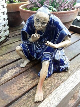 Vintage Chinese Mud Man Figurine