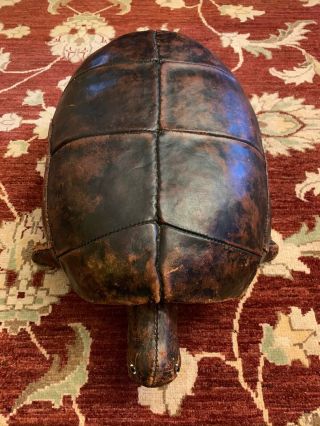 Dimitri Omersa,  Abercrombie & Fitch,  Rare,  Vintage,  Leather Turtle Footstool - M