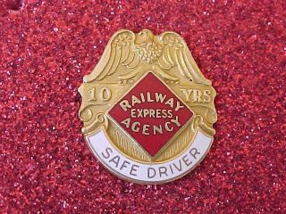 Rea Railway Express Agency 10 Years Of Service Pin