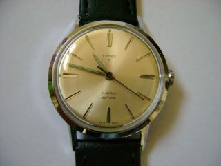 Vintage Men Automatic Timex 21 Jewels,  1965 Run And Keep Time