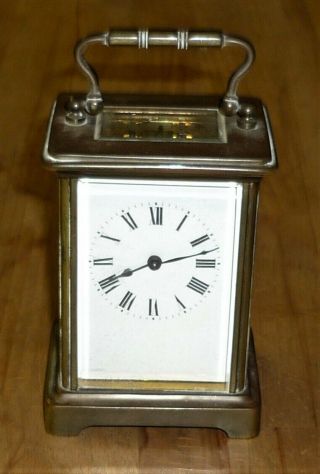 Vintage French Brass Cased Carriage Clock