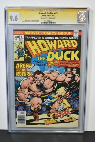 Howard The Duck 5 1976 Cgc Grade 9.  6 Signature Series Signed By Steve Leialoha