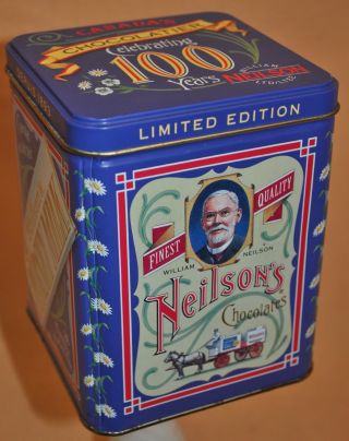 Metal Tin Can Container Christmas Gift Box With Lid Neilson 