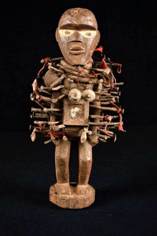 019/49 Old Tribal Nkisi Figure Dr Congo