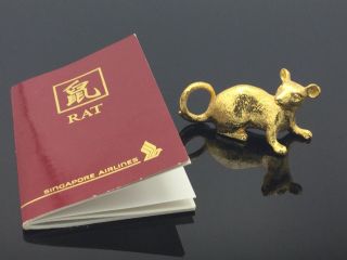 Risis Zodiac Rat Gold Plated 24k