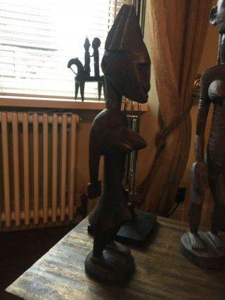 Primitive African Tribal Art Carved Wooden Female Figure Dogon Mali