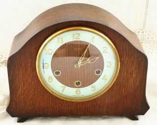 Art Deco Smiths Westminster Chiming Mantle Clock Winds & / Spares Repair