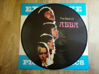 Abba Picture Disc Lp The Best Of Denmark All Trading 1st Press Near