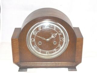 Enfield (smiths) 8 Day Art Deco Mantel Clock In Vry Good Order Mantle.