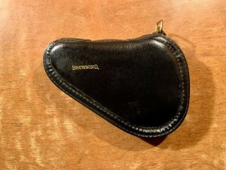 Vintage 6 1/2 " X 4 1/2 " Browning Pouch Gun Case.  Very Soft Inside Material.