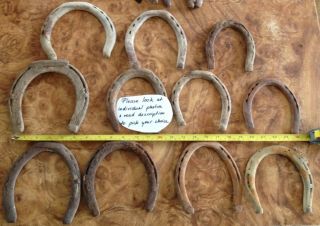 Pick One Vintage Horse Shoe Rusty Forged Old Steel Wyoming Oregon Trail
