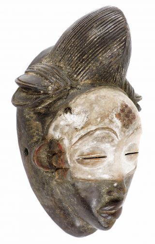Punu Maiden Spirit Mask Mukudji Gabon African Art