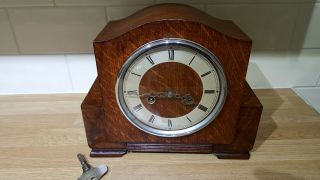 Smiths Art Deco 8 Day Mantle Clock Full Order