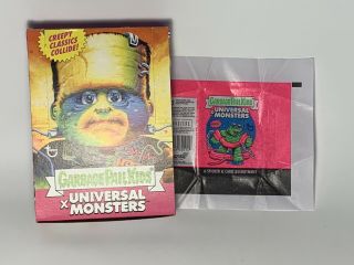 Sdcc 2019 7 Garbage Pail Kids Universal Monsters Empty Box,  Wrapper