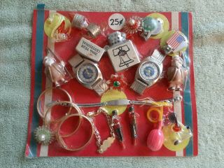 Vintage Gumball/vending 25 Cent Watches/lighters/jewelry Display Card