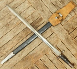 Rare Skinnerton " N2 " Zealand Pattern 1875 Snider Carbine Sawback Rifle Sword
