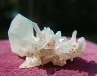 Ajoite in Quartz Cluster Crystal Messina Copper Mine 2