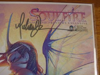 Wow SOULFIRE 1c Diamond Preview SIGNED BY MICHAEL TURNER Hot Stuff 2