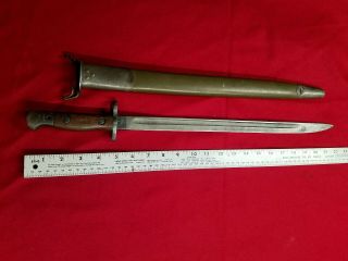 Wilkinson 1907 Bayonet W/ Green Scabbard Sheath Knife