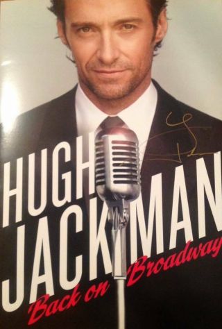 Hugh Jackman Signed Back On Broadway Theatre Brochure Leukaemia Charity