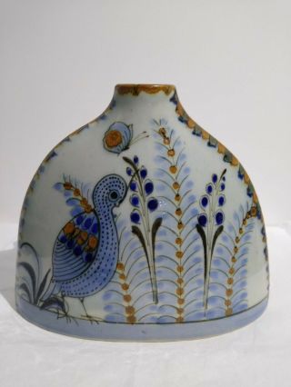 Ken Edwards Pillow Vase Blue Birds 7 "