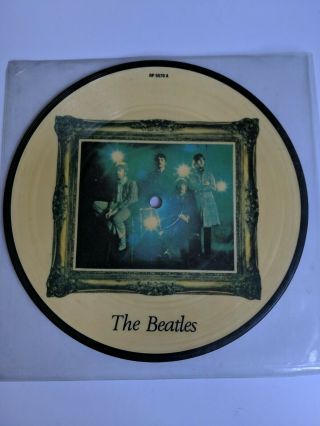 The Beatles 7 " Vinyl Picture Disc Strawberry Fields Forever