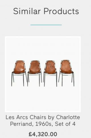 Rare CHARLOTTE Perriand Mid Century Chrome Leather ' Les Arcs ' Chair Pair 3