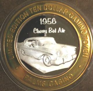 Palms Casino $10 Silver Strike - 1956 Chevy Bel Air