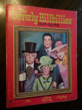 Beverly Hillbillies Cut - Outs Rare Paper Doll & Coloring Book Intact Uncut Exlnt