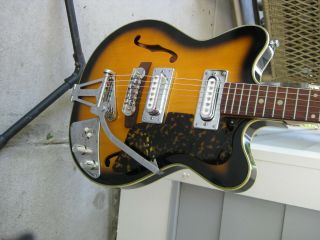 Vintage Strad - O - Lin Hollow Body Electric Guitar.
