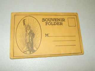 Vintage Wwi Era Uss Mount Vernon Souvenir Postcard Book With 10 Photo Postcards