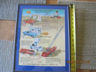 Vintage Doepke Toy Poster - Professionally Mounted & Framed 16 " X 13 " Mg Jaguar