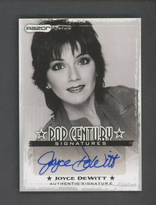 Joyce Dewitt Signed 2010 Razor Pop Century Signatures Autographed Auto
