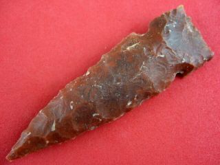 Fine Authentic 3 1/8 Inch Arkansas Agate White River Side Notch Point Arrowheads