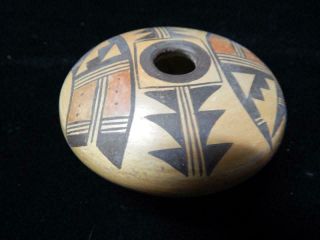 Vintage Hopi Pueblo Indian Pottery Miniature Seed Pot By D.  Tootsie Roadrunner